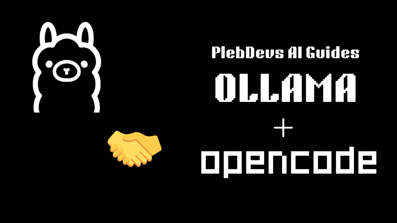Cover image for opencode with ollama